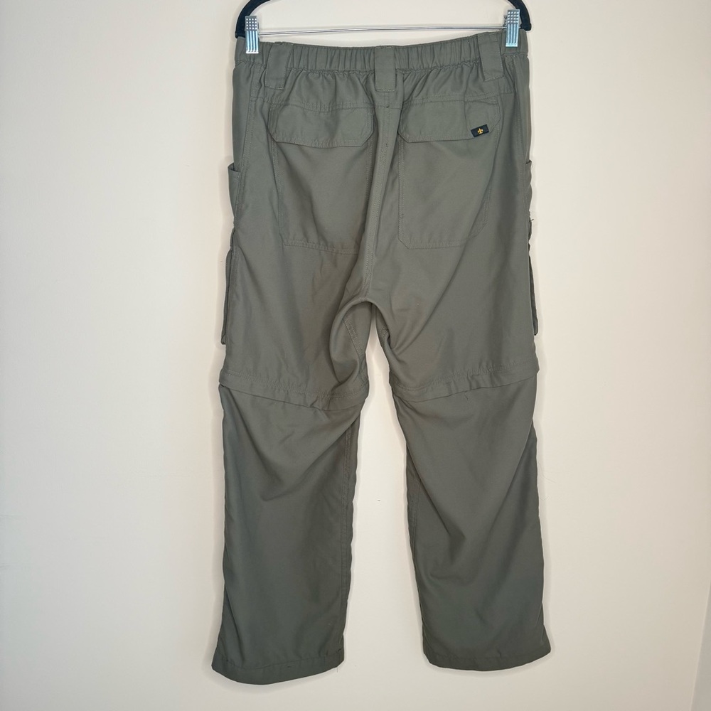 Boy Scouts of America Switchbacks Zip-Off Cargo Pants Olive Green Medium 🌹 - Picture 4 of 7